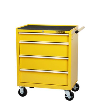 Roller Cabinet, Yellow, 4-Drawers, 685mm