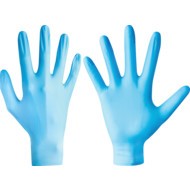 G10 Disposable Gloves, Blue, Nitrile, 2.4mil Thickness, Powder Free, Size L, Pack of 100