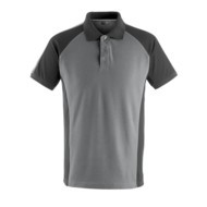 UNIQUE, Polo Shirt, Unisex, Grey/Black, Cotton/Polyester, Short Sleeve, 2XL