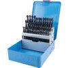Jobber Drill Set, 6mm to 10mm x 0.1mm, Rolled Forged, Metric, High Speed Steel, Set of 41 thumbnail-0