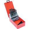 Jobber Drill Set, 1mm to 13mm x 0.5mm, Ground Flute, Metric, High Speed Steel, Set of 25 thumbnail-0