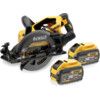 DCS577T2-GB 54V XR FLEXVOLT Cordless Brushless High Torque 190mm Circular Saw with 2x 6.0ah Batteries and charger in soft kit Bag thumbnail-0