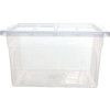 Storage Box with Lid, Clear, 450x260x260mm, 32L thumbnail-0