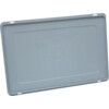 Euro Container Lid, Plastic, Silver Grey RAL 7001, 600x400mm thumbnail-0