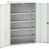 Verso Storage Cabinet, 2 Doors, Light Grey, 2000 x 1300 x 550mm thumbnail-0