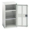 Verso Storage Cabinet, Single Ventilated Door, Light Grey, 1000 x 525 x 550mm thumbnail-0