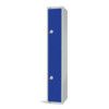 Compartment Locker, 2 Doors, Blue, 1800 x 300 x 450mm thumbnail-0