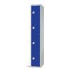 Compartment Locker, 4 Doors, Blue, 1800 x 450 x 450mm thumbnail-0