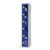 Vision Panel Locker, 6 Doors, Blue, 1800 x 300 x 450mm thumbnail-0