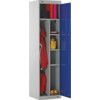Workwear Locker, Single Door, Blue, 1800 x 450 x 450mm thumbnail-0