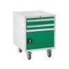 Euroslide Drawer Cabinet, 2 Drawers, Green, 780 x 600 x 650mm thumbnail-0