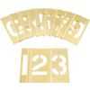 Numbers 0 to 9, Brass, Stencil, 50mm, Set of 10 thumbnail-1