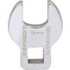 15mm Open End Crowfoot Wrench 3/8" Square Drive thumbnail-0