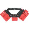 Tool Belt, Nylon/Polyester, Red/Black, 5 Pockets thumbnail-0