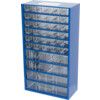 Drawer Cabinet, Steel/Polypropylene, Blue/Transparent, 306x155x551mm, 36 Drawers thumbnail-1