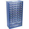 Drawer Cabinet, Steel/Polypropylene, Blue/Transparent, 306x155x551mm, 48 Drawers thumbnail-0