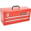 Portable Tool Chest, Classic Range, Red, Steel, 2-Drawers, 228 x 534 x 218mm, 30kg Capacity thumbnail-0