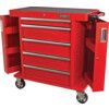 Roller Cabinet, Industrial Range, Red, Steel, 5-Drawers, 915 x 706 x 461mm, 450kg Capacity thumbnail-0