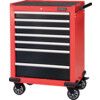 Roller Cabinet, Classic - Extra Deep, Red, Steel, 7-Drawers, 993 x 699 x 458mm, 250kg Capacity thumbnail-0