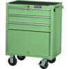 Roller Cabinet, Classic Green, Red, Steel, 3-Drawers, 890 x 690 x 460mm, 75kg Capacity thumbnail-0