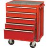 Roller Cabinet, Classic Range, Red, Steel, 5-Drawers, 890 x 690 x 460mm, 145kg Capacity thumbnail-1