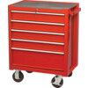 Roller Cabinet, Classic Range, Red, Steel, 5-Drawers, 890 x 690 x 460mm, 145kg Capacity thumbnail-0