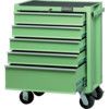 Roller Cabinet, Classic Green, Green, Steel, 5-Drawers, 890 x 690 x 460mm, 145kg Capacity thumbnail-1