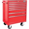 Roller Cabinet, Classic Red, Red, Steel, 7-Drawers, 890 x 688 x 458mm, 175kg Capacity thumbnail-1