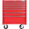 Roller Cabinet, Classic Red, Red, Steel, 7-Drawers, 890 x 688 x 458mm, 175kg Capacity thumbnail-2