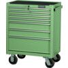 Roller Cabinet, Classic Green, Red, Steel, 7-Drawers, 890 x 690 x 460mm, 175kg Capacity thumbnail-0