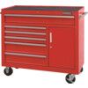 Roller Cabinet, Classic - Extra Wide, Red, Steel, 7-Drawers, 1007 x 1067 x 458mm, 400kg Capacity thumbnail-0