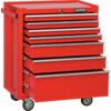 Roller Cabinet, Economy Range, Red, Steel, 7-Drawers, 885 x 670 x 460mm, 400kg Capacity thumbnail-0