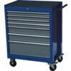 Roller Cabinet, Classic Range, Blue, Steel, 7-Drawers, 780 x 689 x 459mm, 20kg Capacity thumbnail-1