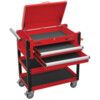 Shelf Trolley, 150kg Rated Load, Fixed Castors/Swivel Castors, 900mm x 440mm x 925mm thumbnail-3