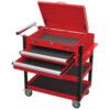 Shelf Trolley, 150kg Rated Load, Fixed Castors/Swivel Castors, 900mm x 440mm x 925mm thumbnail-4