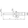 4.8x16mm ALUMINIUM CSK HEAD RIVET (BOX 250) thumbnail-3