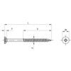 6x40mm CUT POINT RIBS CUT POINT CHIPBOARD SCREW A4 (BX-100) thumbnail-1
