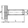 M6x16 KNURLED THUMB SCREW PLASTIC PA (GR-6.6) thumbnail-1