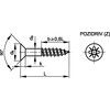 4x20mm POZI FLAT CSK WOODSCREWA2 (BX-200) thumbnail-1
