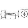 4.2x13mm SELF-DRILL CROSS SCREW BZP thumbnail-1