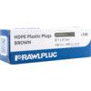 67-602 HDPE  Plastic Plugs Brown (PK-1000) thumbnail-1