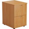 2 Drawer Wooden Filing Cabinet, Beech thumbnail-0