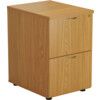 2 Drawer Wooden Filing Cabinet, Oak thumbnail-0