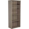 Bookcase, Grey Oak, 4 Shelves, 2000mm Height thumbnail-0