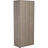 Wooden Cupboard, Grey Oak, 4 Shelves, 2000mm High thumbnail-0