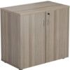 Wooden Cupboard, Grey Oak, 1 Shelf, 730mm High thumbnail-0