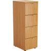 4 Drawer Wooden Filing Cabinet, Beech thumbnail-0