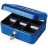 Cash Box, Keyed Lock, Blue, Steel, 200 x 170 x 92mm thumbnail-0