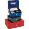 Cash Box, Keyed Lock, Blue, Steel, 200 x 170 x 92mm thumbnail-1