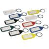Keyring, Plastic, Assorted, 48mm, Pack of 10 thumbnail-0